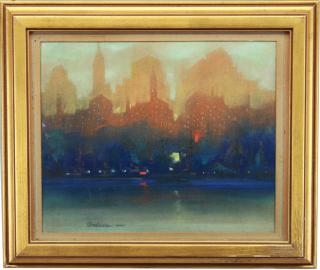 Appraisal: Leon Dolice - New York City Watercolor Signed lower left