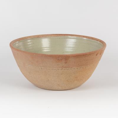 Appraisal: Richard Batterham British born a deep stoneware bowl green ash