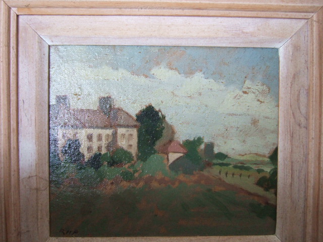 Appraisal: A group of three th century oil landscapes including The