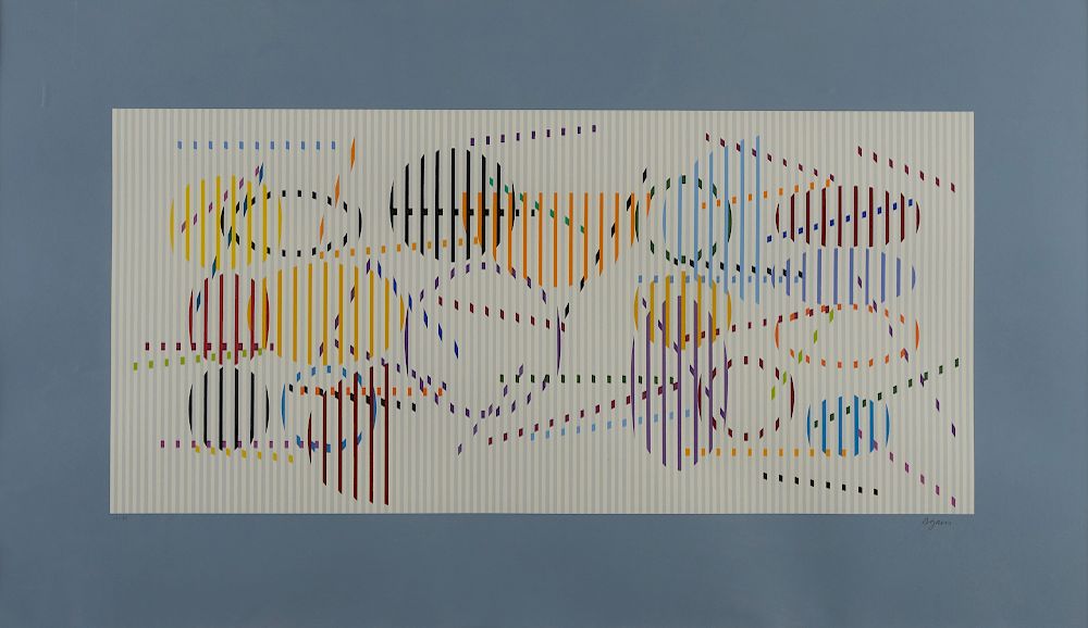 Appraisal: Yaacov Agam Rina Silkscreen Yaacov Agam b Silkscreen on paper