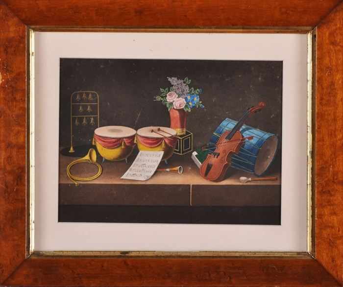 Appraisal: FRENCH SCHOOL SET OF FOUR ELABORATE STILL LIFES Lithograph with