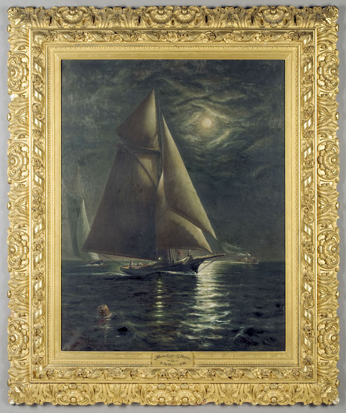 Appraisal: ALBERT MELVILLE GRAVES AMERICAN - MOONLIGHT OFF NAHANT Oil on