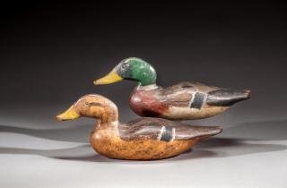 Appraisal: Mallard Pair by J N Dodge Factory Mallard PairJ N