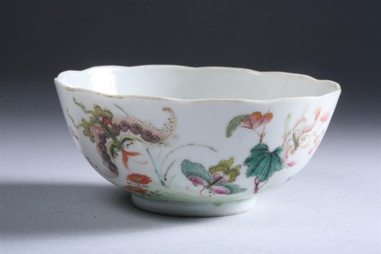 Appraisal: CHINESE FAMILLE ROSE PORCELAIN BOWL Daoguang iron red seal mark