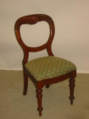 Appraisal: A SET OF TEN VICTORIAN MAHOGANY DINING CHAIRS of open