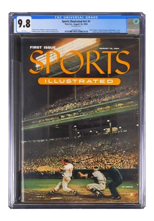 Appraisal: Sports Illustrated Magazine first issue Graded by CGC with white