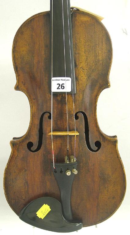 Appraisal: Late th century English violin by Richard Duke cm This