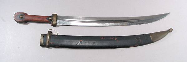 Appraisal: An Imperial Russian Model Artillery kindjal Curved inch double fullered