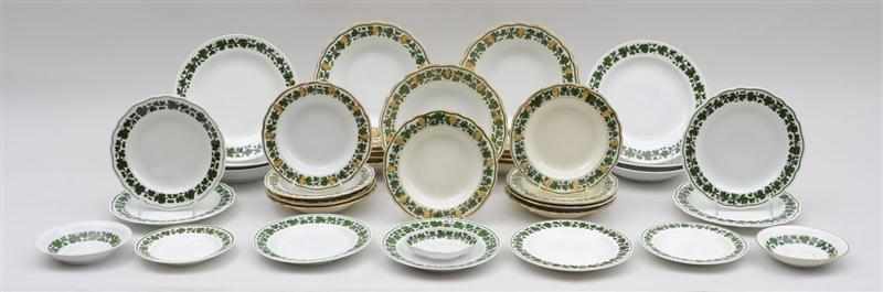 Appraisal: ASSEMBLED GROUP OF FORTY MEISSEN PORCELAIN GRAPEVINE PATTERN PLATES Comprising