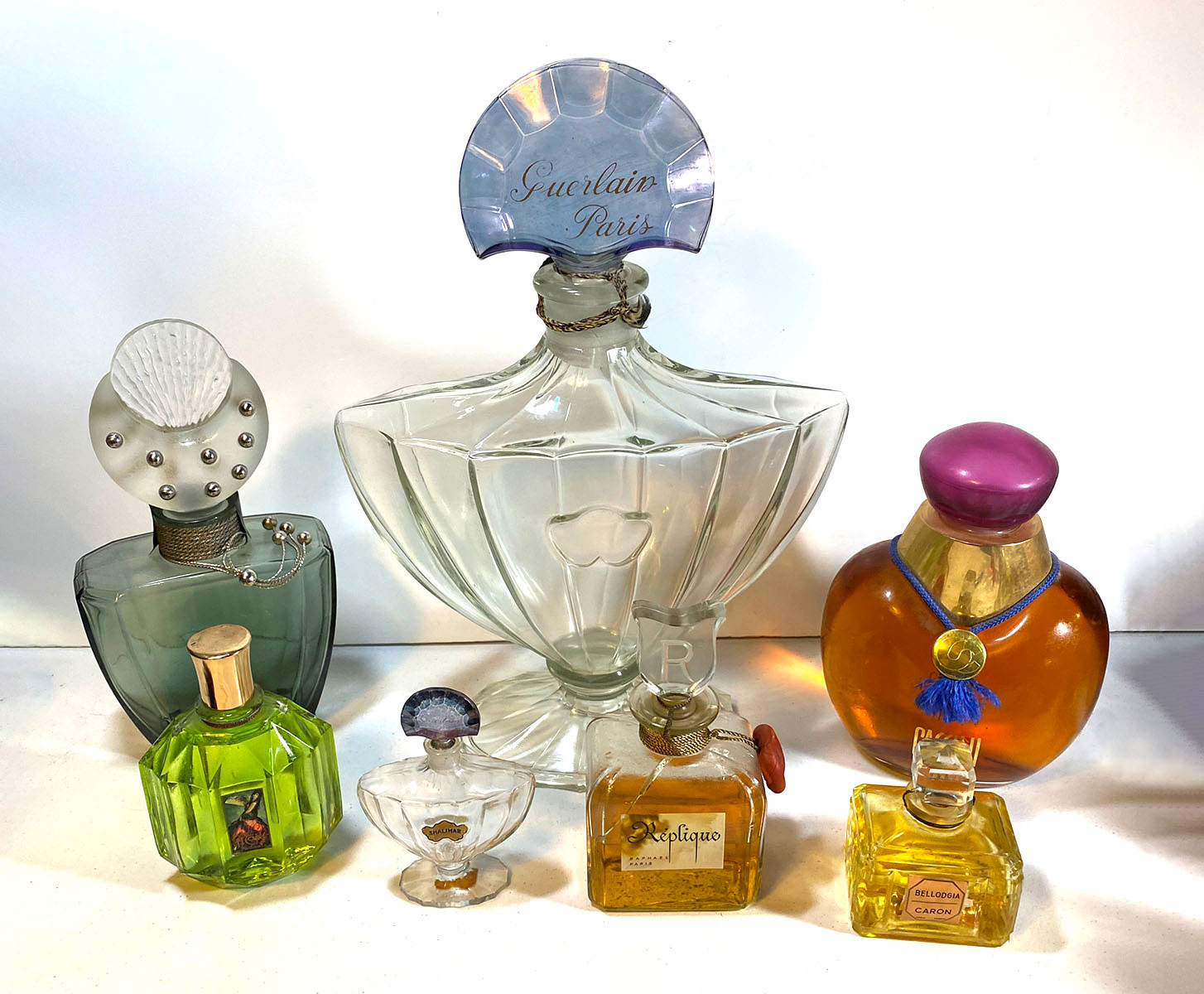 Appraisal: PIECE PERFUME BOTTLES Nice variety of perfumes bottles ranging in