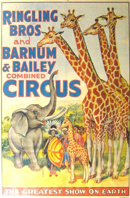 Appraisal: piece Color Litho Circus Poster Ringling Bros and Barnum Bailey