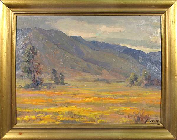 Appraisal: Florence Young American - Foothills Pasadena signed 'F Young' lower