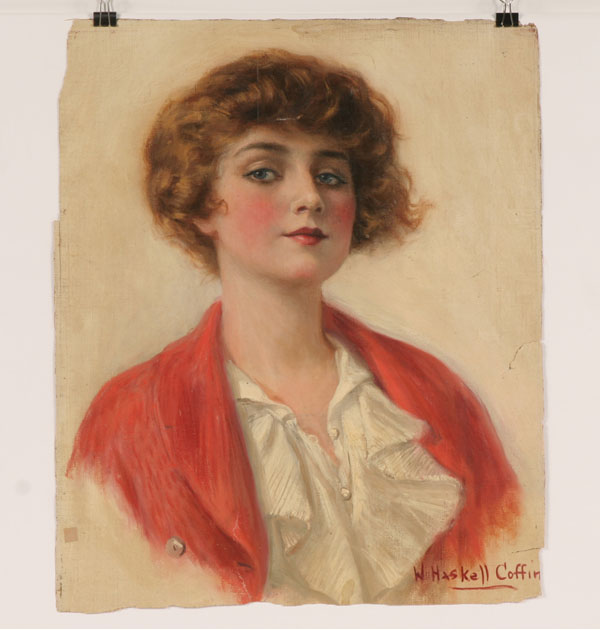 Appraisal: William Haskell Coffin American - Cover-Girl in Red Sweater portrait