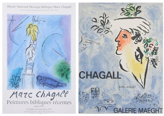 Appraisal: MARC CHAGALL Russian French - GALERIE MAEGHT LE CIEL BLEU