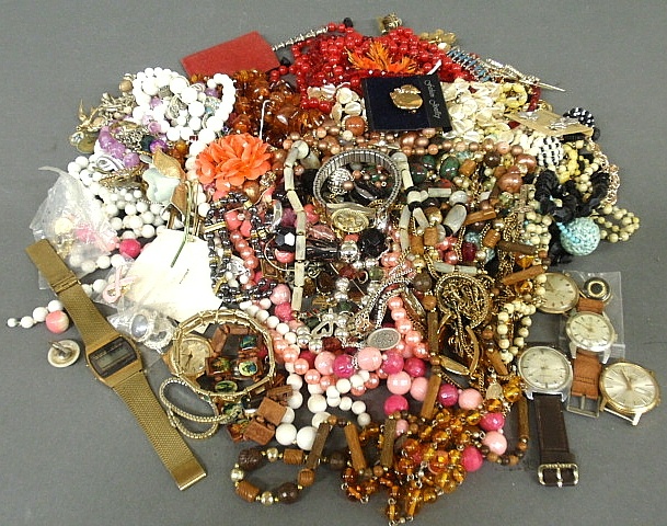 Appraisal: - Large group of costume jewelry and accessories to incl