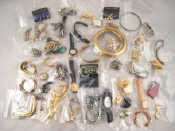 Appraisal: A quantity of costume jewellery including ladies watches