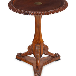 Appraisal: A Northern European Mahogany Pedestal Table Circa Height x diameter