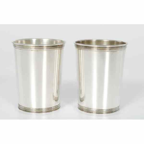 Appraisal: Sterling Julep Cups Providence RI - a pair of sterling