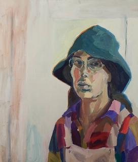 Appraisal: Gene Epstein oil Gene Epstein American th c - ''Self-Portrait''-