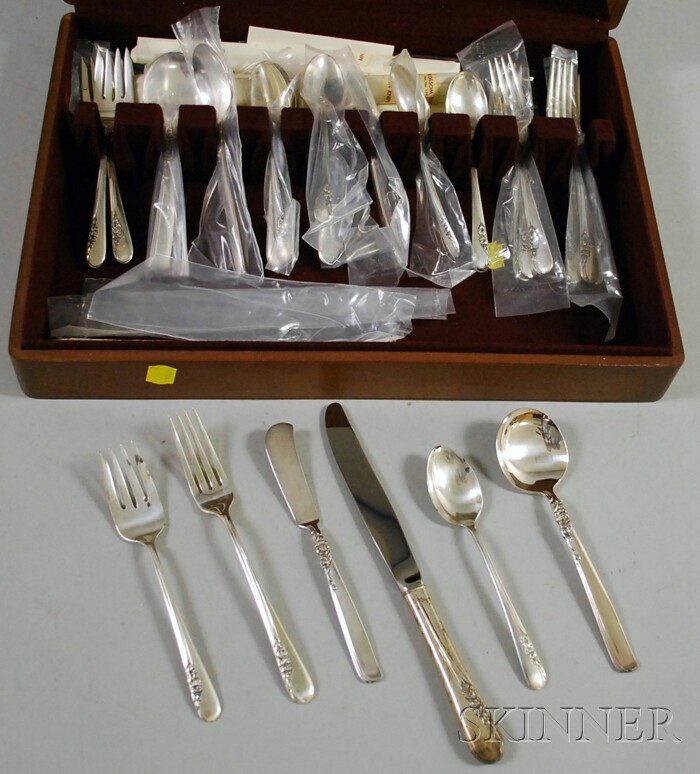 Appraisal: Partial International Prestige Pattern Sterling Silver Flatware Service approx pieces