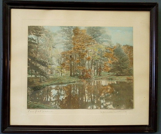 Appraisal: Signed Wallace Nutting print Pomfret Waters x