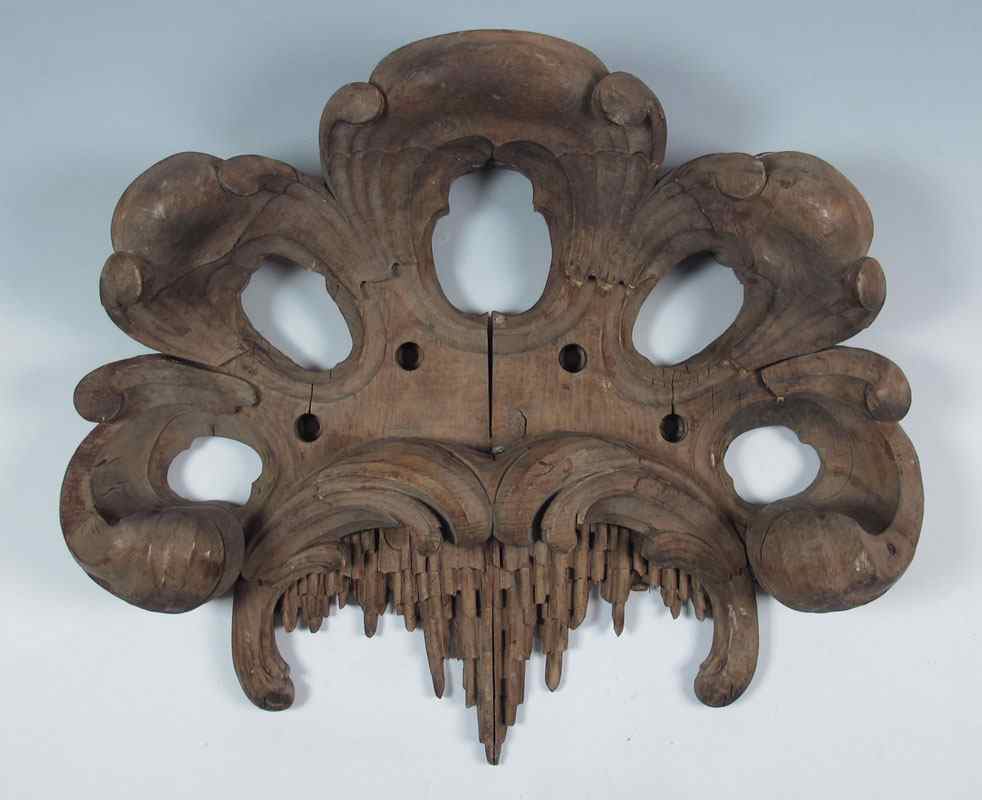 Appraisal: ARCHITECTURAL PIECE FROM AN ITALIAN SHIP Carved wood accent piece