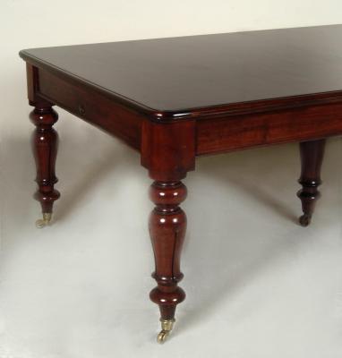 Appraisal: A MID VICTORIAN EXTENDING DINING TABLE of rounded oblong form