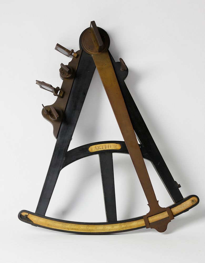 Appraisal: Ebony And Brass Sea Captain's Navigational Octant Ebony And Brass