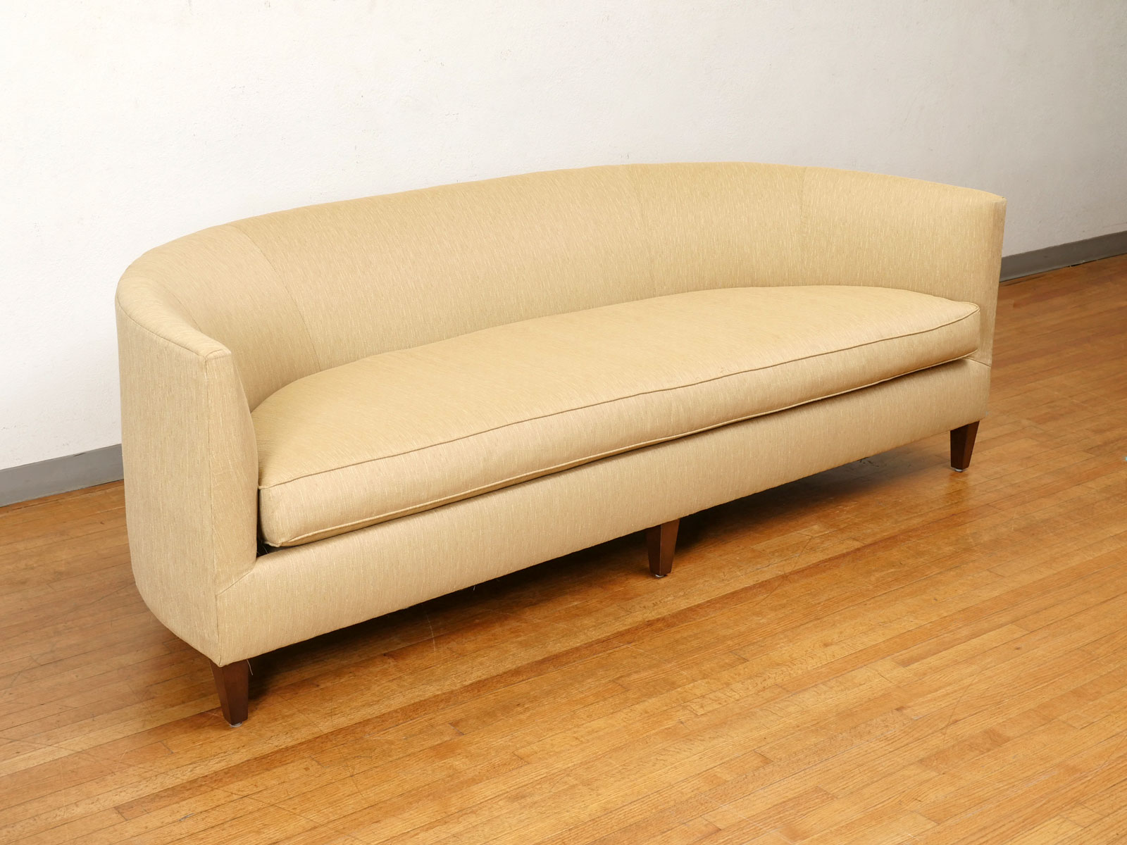 Appraisal: PAUL ROBERT MODERN SOFA Large modern Paul Robert sofa upholstered