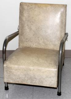 Appraisal: ART DECO ERA' CHROME FRAME CHAIR C 'S 'ART DECO