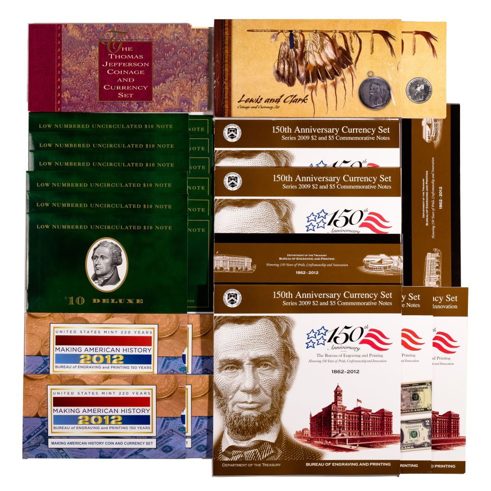 Appraisal: COIN AND CURRENCY SET ASSORTMENTIncluding from the th Anniversary of