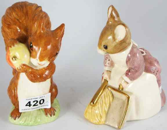 Appraisal: Beswick Beatrix Potter Large Size Pair of Figures Hunca MNunca