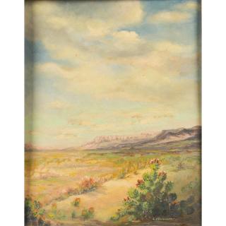 Appraisal: Louis Meinhardt Painting Framed oil on board landscape by Louis