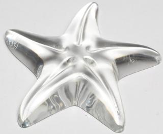 Appraisal: Baccarat Colorless Crystal Starfish Paperweight The tip of one arm