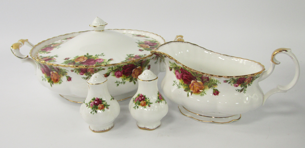 Appraisal: A Royal Albert porcelain part dinner service decorated in the