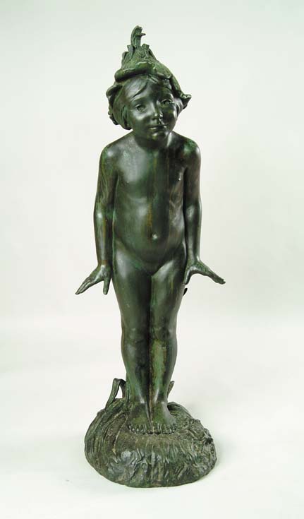 Appraisal: EDWARD BERGE American - WILD FLOWER Fabulous large bronze of