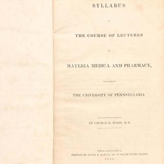 Appraisal: Bound Syllabus Used by Future Confederate Surgeon Wood George B