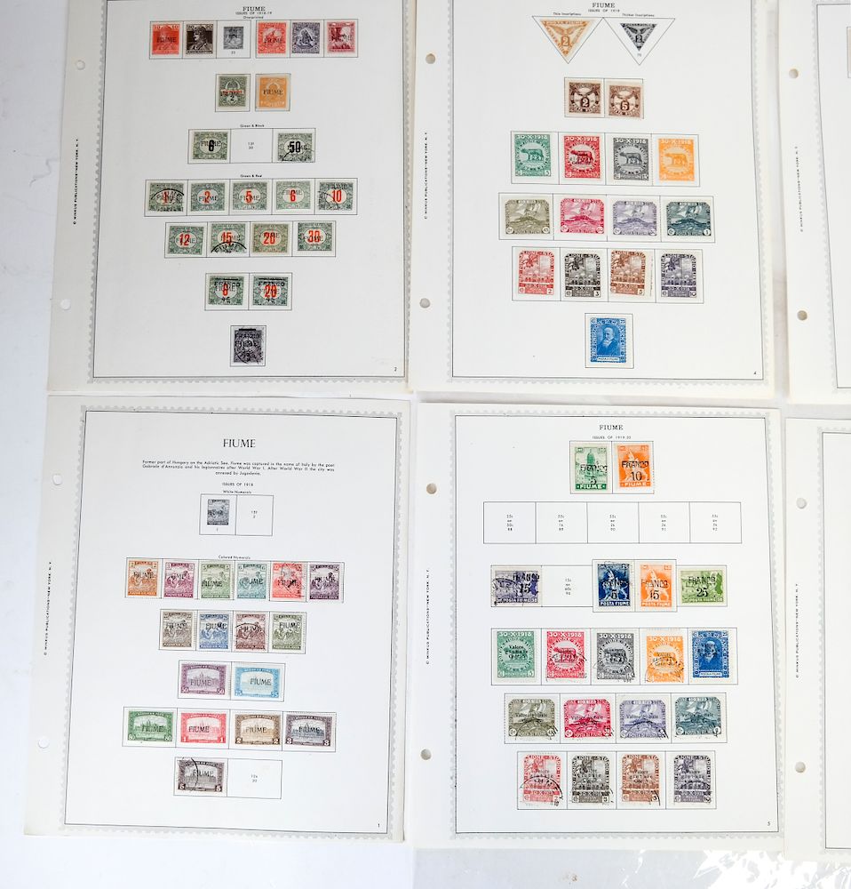 Appraisal: FIUME - Stamp Collection Mint Used Collection of mint and