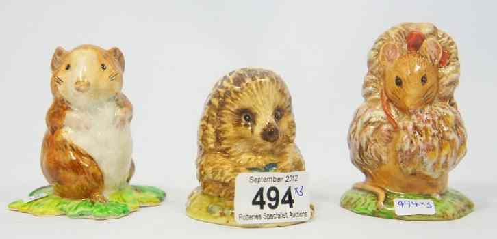 Appraisal: Beswick Beatrix Potter Figures Old Mr Pricklepin Thomasina Tittlemouse and