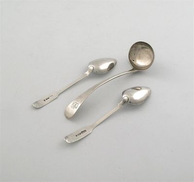 Appraisal: By Heron of Greenock a toddy ladle with Edinburgh hallmarks