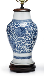 Appraisal: Three Chinese blue and white vases kangxi period and later