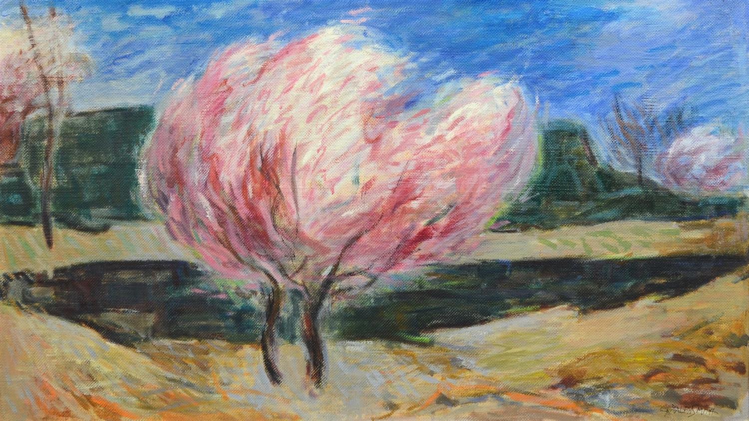 Appraisal: G Ralph Smith American PA - oil on canvas Pink