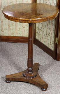 Appraisal: Late Regency rosewood occasional table Late Regency rosewood occasional table