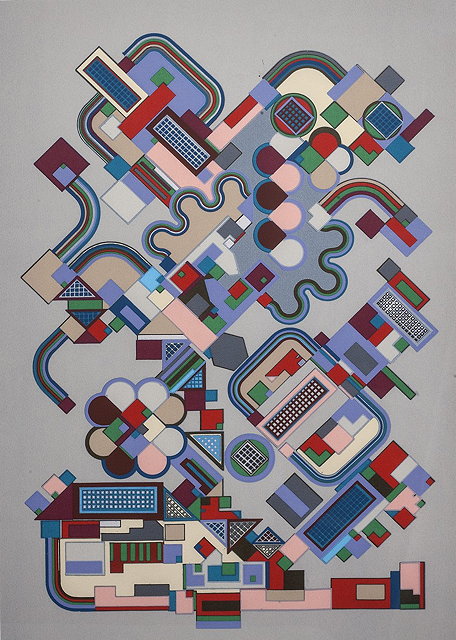 Appraisal: Eduardo Paolozzi British - Ponti signed dated and titled in