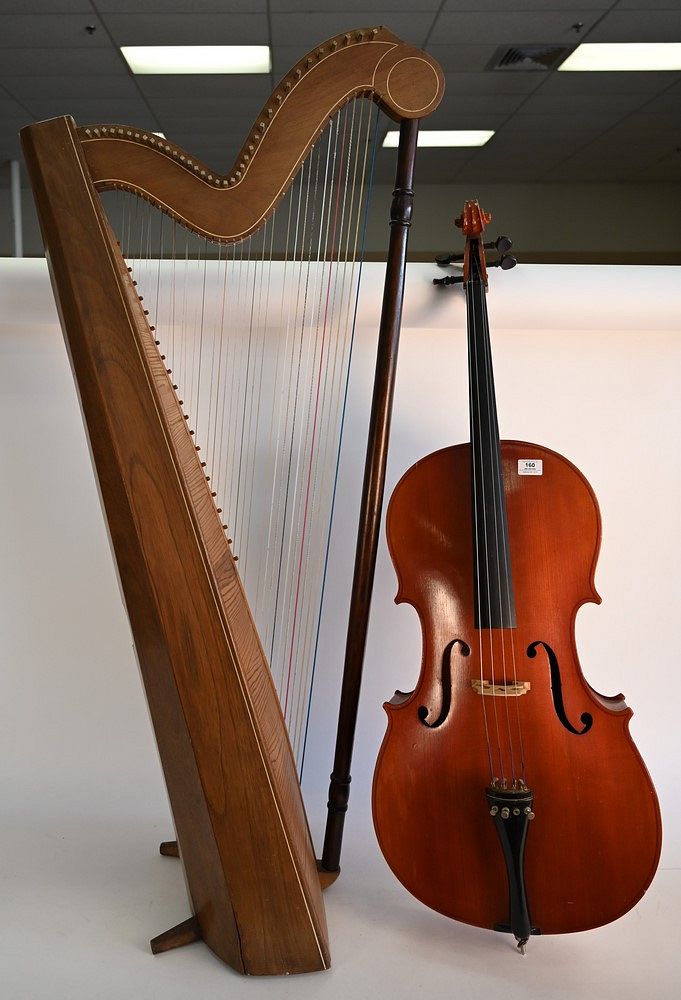 Appraisal: Two Piece Lot to include a full size German cello