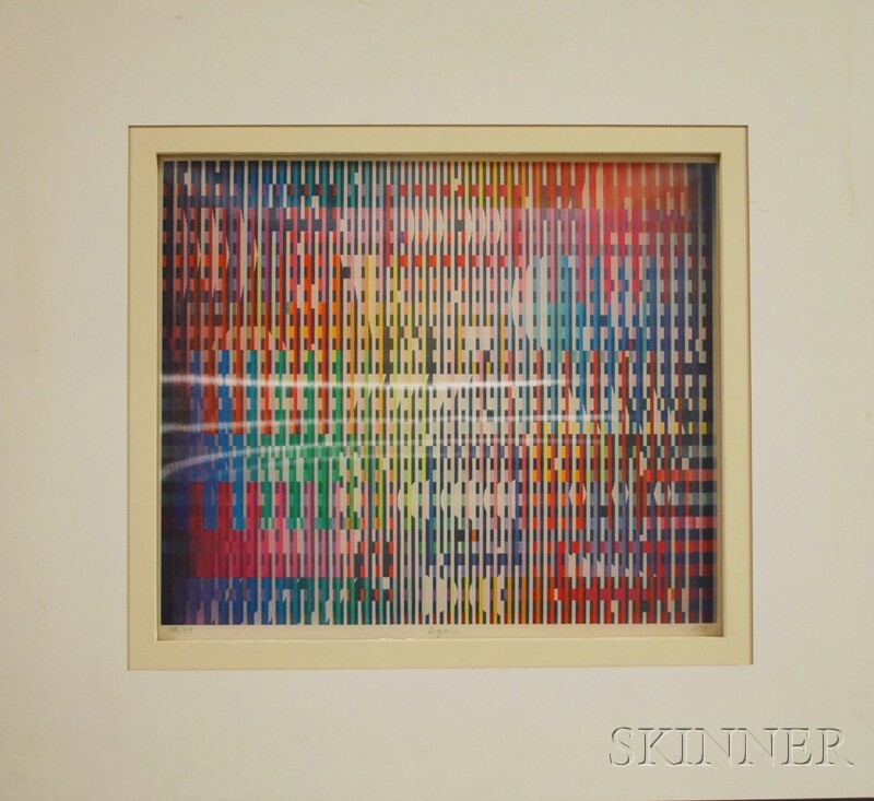 Appraisal: Yaacov Agam Israeli b Magic Rainbow edition of Signed Agam