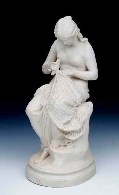 Appraisal: A TH CENTURY PARIANWARE FIGURE by J T Bevington the