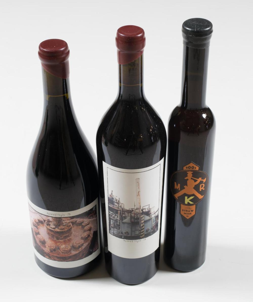 Appraisal: THREE BOTTLES OF SINE QUA NON SQN CALIFORNIA WINE Atlantis