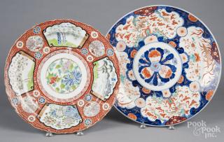 Appraisal: Two Imari porcelain chargers ca '' dia and '' dia