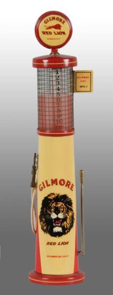 Appraisal: Pressed Steel Gilmore Gas Pump Toy Description Beautiful Gilmore Lion